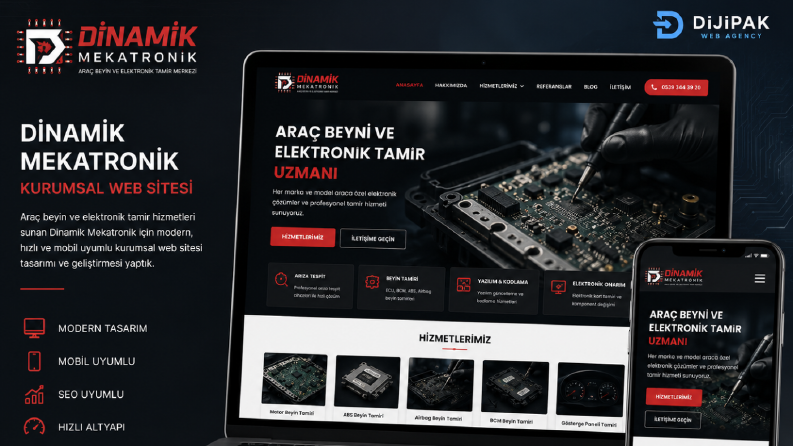 Dinamik Mekatronik | Kurumsal Firma Web Sitesi