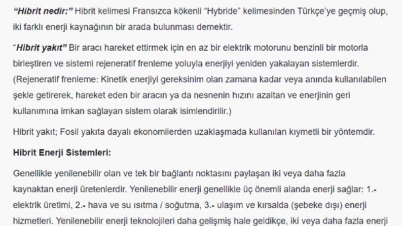 Enerji sektörü için yazdığım blog makalelerden örnek