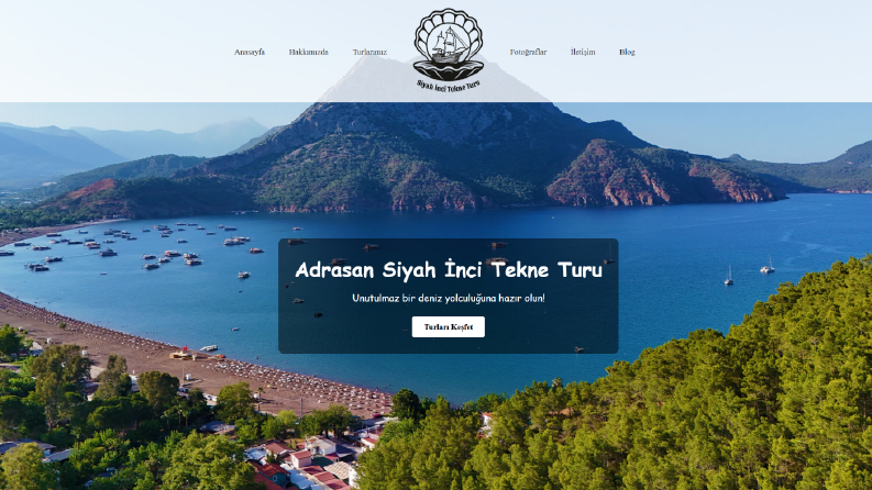 Adrasan Siyah İnci Tekne Turu Web Sitesi