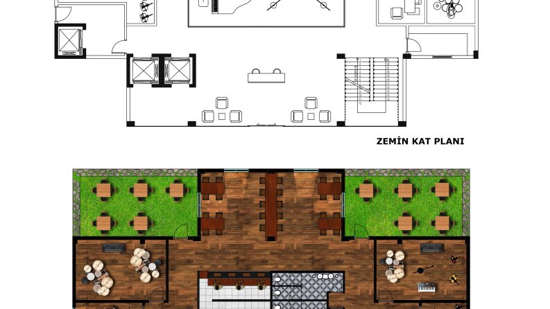 Mimari Proje (Plan) Renklendirme