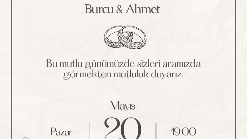 Davetiye tasarımları 