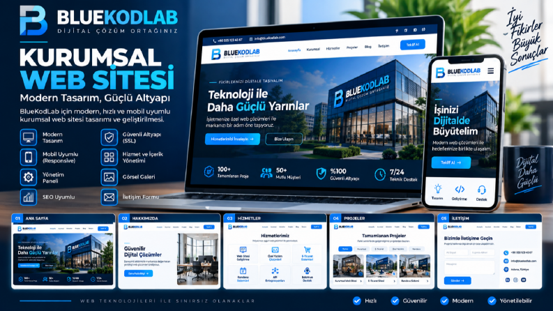 BlueKodLab – Profesyonel Web Yazılım Projesi
