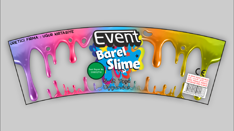 Slime ambalaj tasarımı