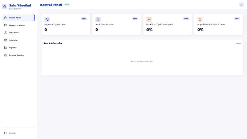 Otomatik Veri Entegrasyonlu Saha Satış ve CRM Platformu