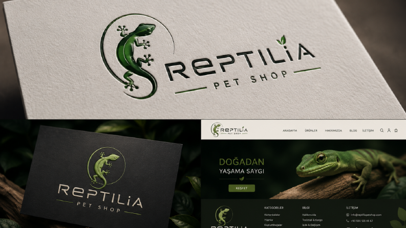 Reptilia | Egzotik Pet Shop Marka Kimliği