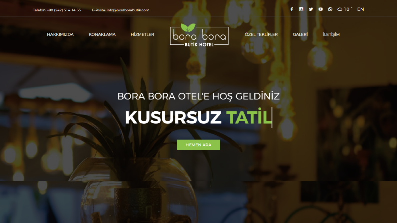 Tasarladığım Logo ve Otel  Web Sitesi