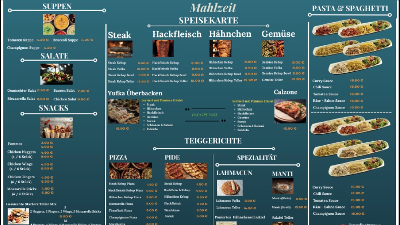 Menü Kart Tasarımı