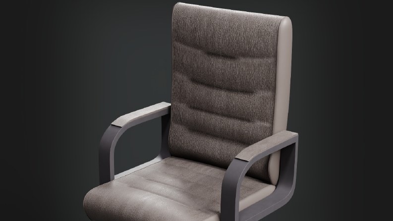 Modern Ofis Sandalyesi 3D Modelleme