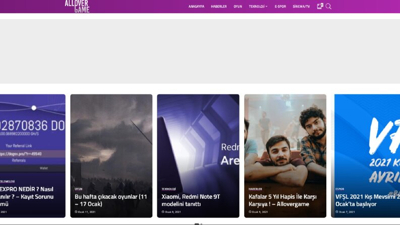 AlloverGame - Blog Sitesi