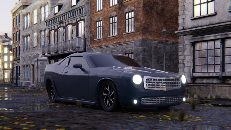 Mustang Oyuncak Araba Render