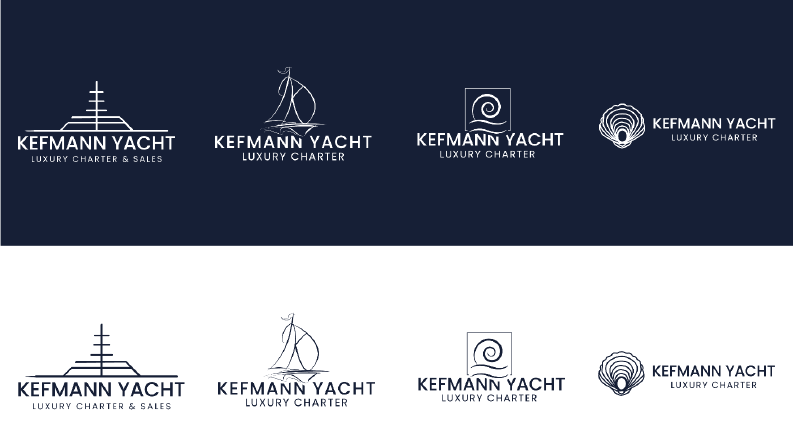  Kefmann Yacht – Luxury Charter Logo Tasarımı