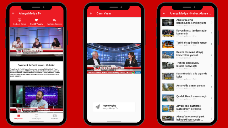 Yerel tv mobil uygulaması