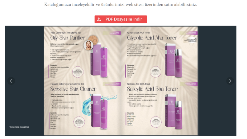 Dijital Katalog Sayfası