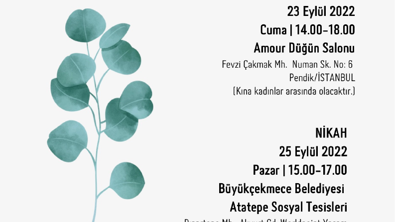 Minimal Davetiye Tasarımı