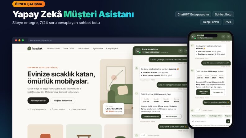 Yapay Zekâ Müşteri Asistanı – Örnek Çalışma