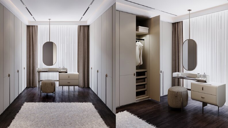 GİYİNME ODASI MODELLEME + RENDER