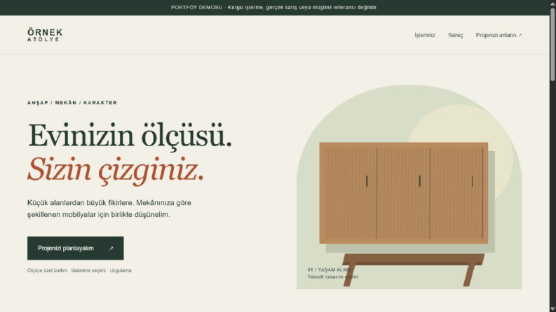 Örnek Atölye — Mobil Uyumlu Site Demosu