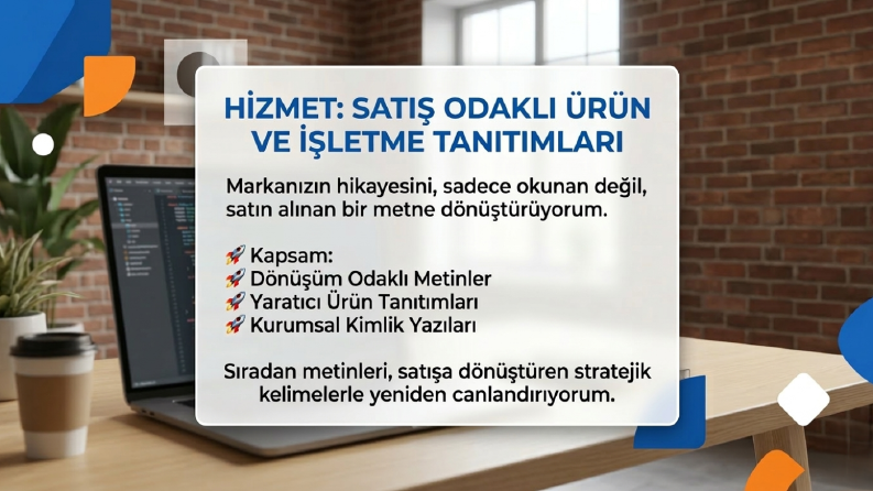 Ürün ve işletme tanıtımı