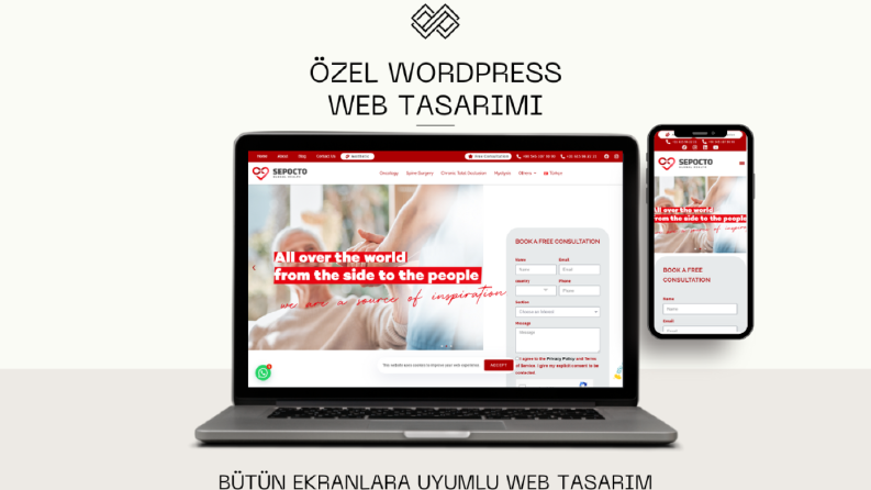 Sağlık Özel Tasarım Web Sitesi 