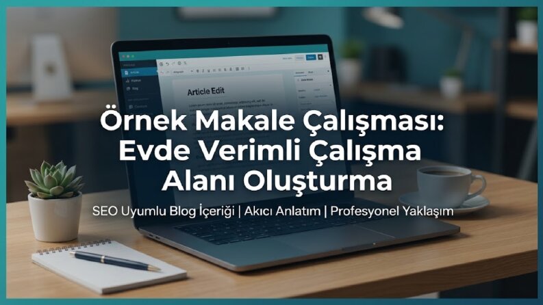 Evde Verimli Çalışma Alanı Oluşturma - Örnek SEO Blog Yazısı