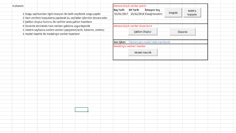 Excel örnek çalışmalar