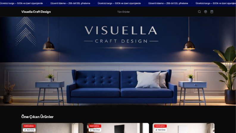 Visuella Craft Design — E-Ticaret Platformu