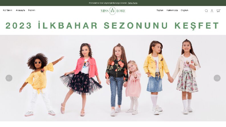 Miss Lore Konsept Website Tasarımları
