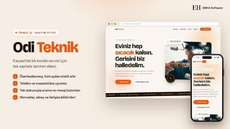 Odi Teknik – Kombi Servisi Tanıtım Sitesi
