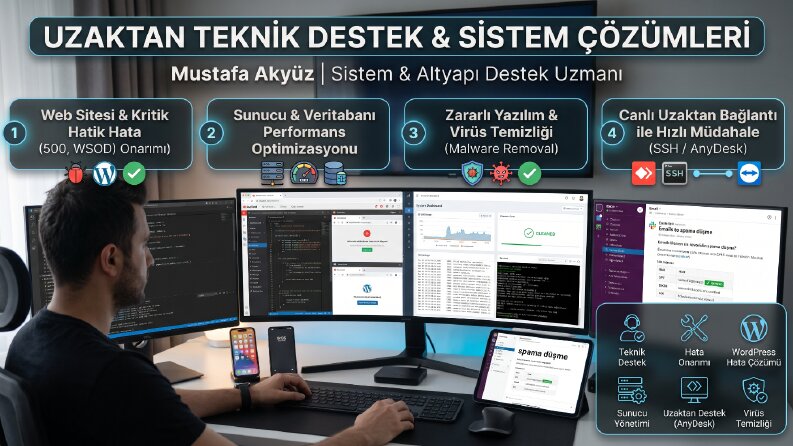 Uzaktan Teknik Destek, Sistem & Yazılım Sorun Giderme