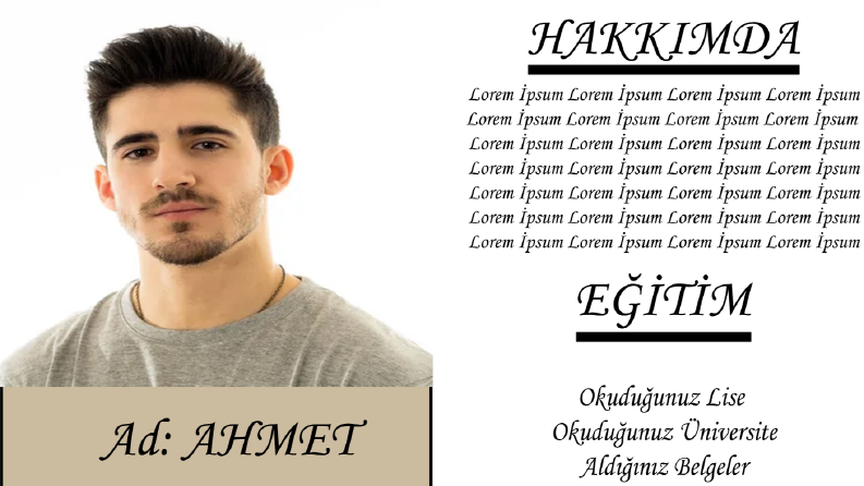 Örnek CV Tasarımları