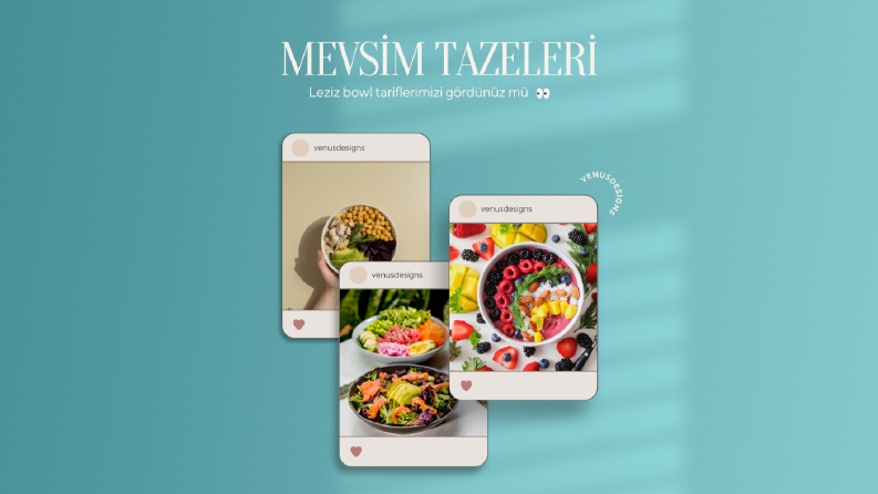 Yemek blog post tasarımı