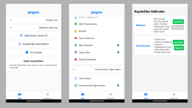 Mobil Uygulama- Kelime Öğrenme Platformu