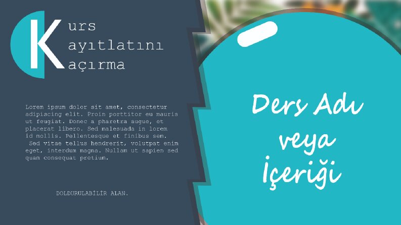 Kurs Afişi Tasarımı
