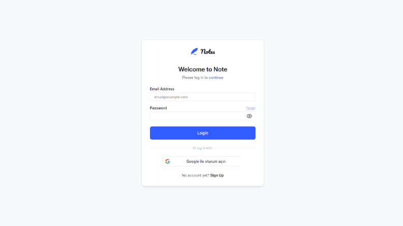 React ile Modern Note Taking Uygulaması Geliştirdim