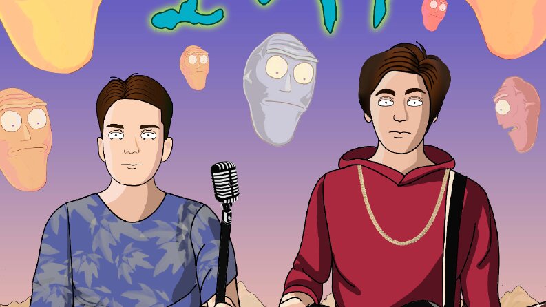 Rick and Morty tarzında albüm kapağı çalışması