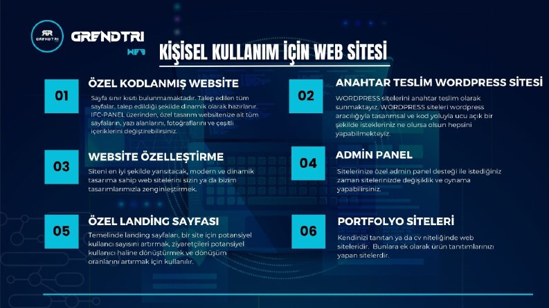 Kişisel kullanım için web sitesi