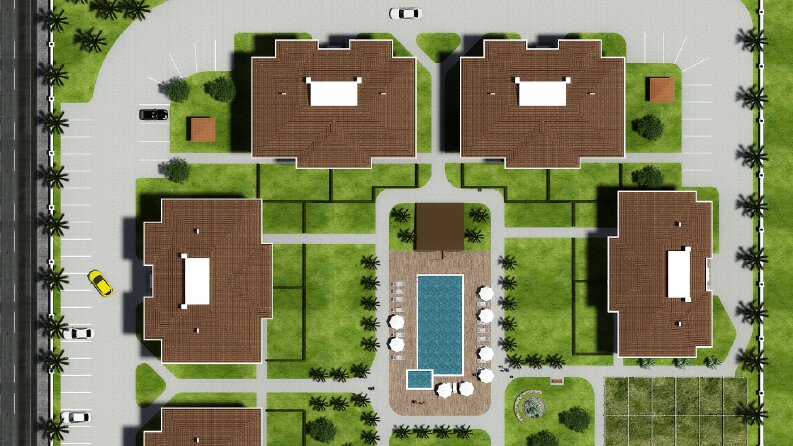 Palmiye Sitesi - Dış Mekan Tasarımı