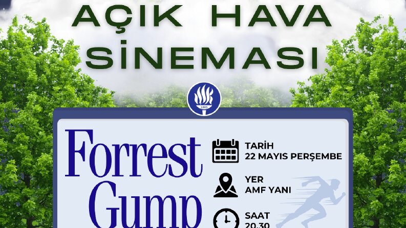Forrest Gump Açık Hava Sineması Etkinliği Afiş Tasarımı