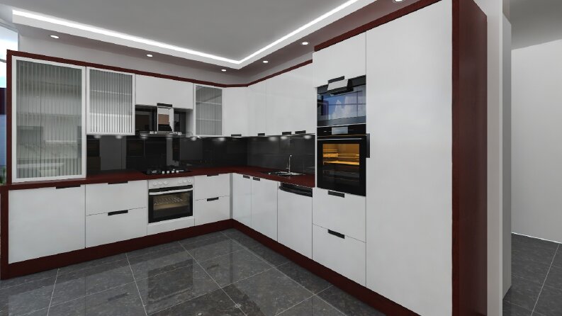 Profesyonel olarak Mutfak Dolabı Tasarımı Render