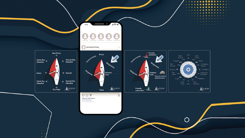 Gurzel Yachting Instagram Tasarımları