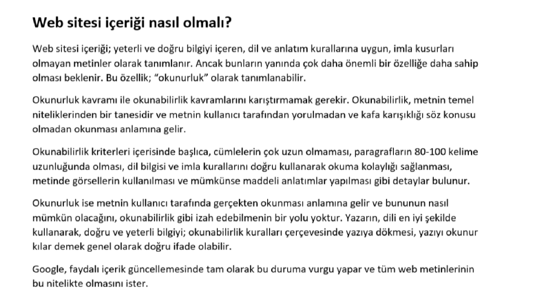 Web sitesi içeriği nasıl olmalı?