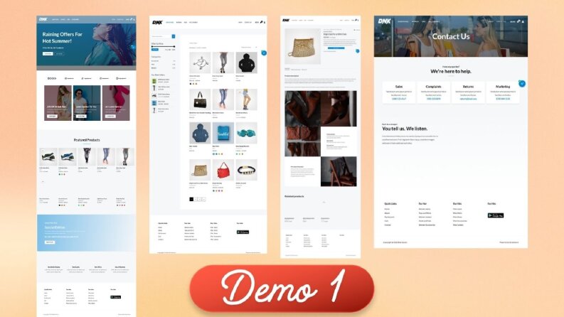 Temel E-Ticaret Sitesi Demo 1