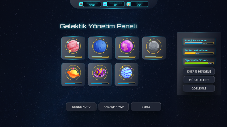 MOBİL OYUN ARAYÜZ