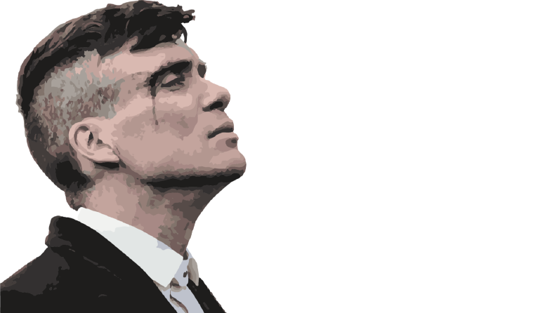 Thomas Shelby realistic illustration
