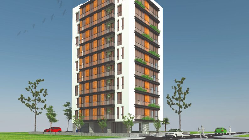 Kozyatağı Apartmanları Perspektif
