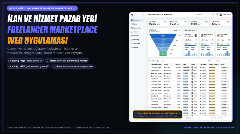  İki Taraflı Freelancer Marketplace