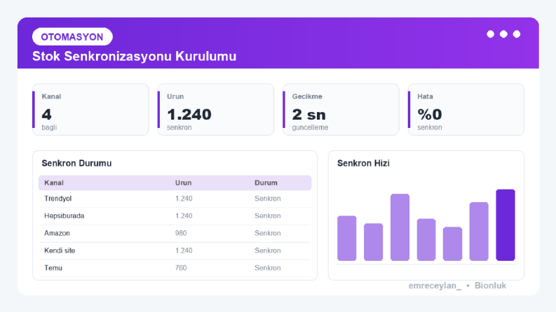 E-Ticaret Otomasyonu ve Entegrasyon Kurulumu