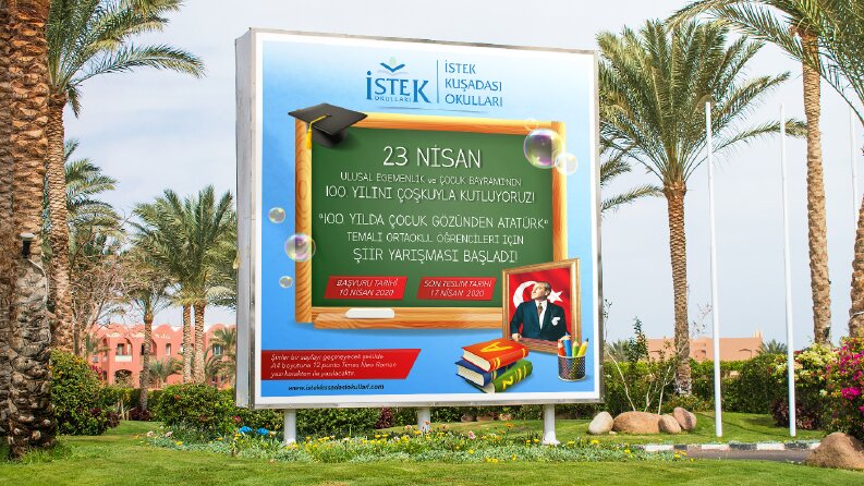 İSTEK KUŞADASI OKULLARI BANNER TASARIMI