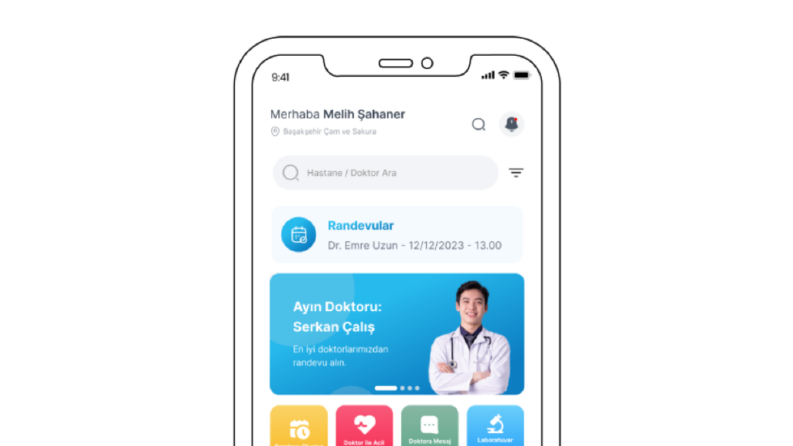 EHospital Uygulama Arayüz Tasarımı