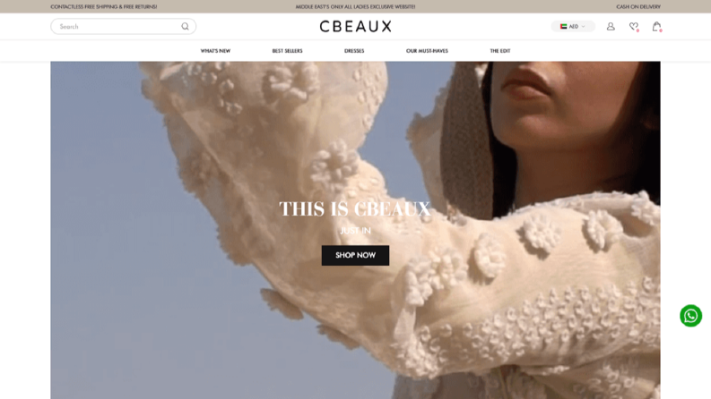 Cbeaux Shopify E-ticaret Website